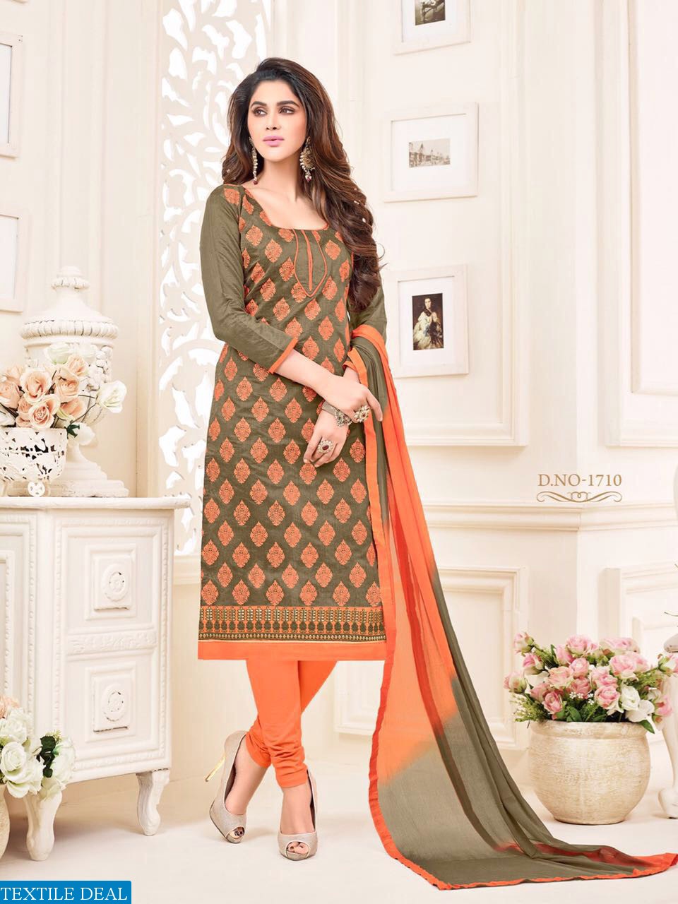 barfi by RR Wholesale chanderi Dress material